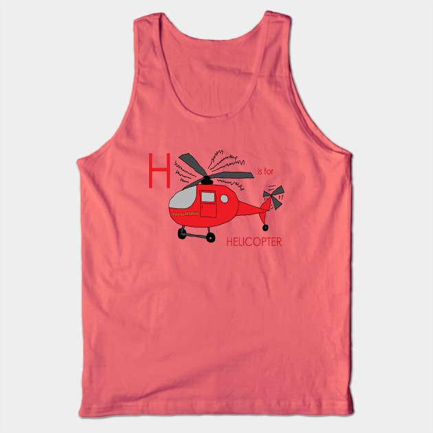 H is for Helicopter Tank Top by mygrandmatime